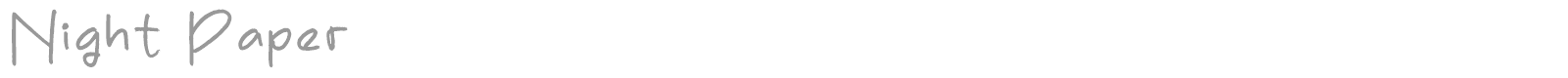 Night Paper font preview